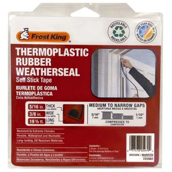 Thermwell Products Thermwell EV20C 20 ft. CLR Rubb WTHR Tape 207088